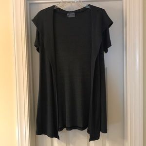 Michael Stars Hooded Short Sleeve Cardigan Jacket